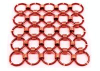 Pañería modificada para requisitos particulares de la malla metálica del anillo de Chainmail para la decoración del hotel del centro comercial