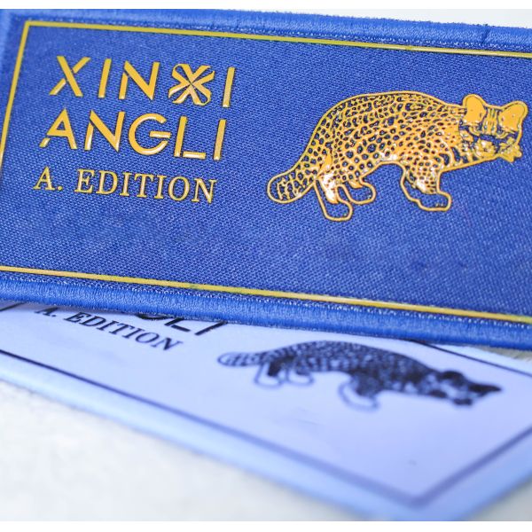 Custom Fabric Silk Screen Printed Label - Leopard Pattern Brand Logo Apparel Patch for Clothing Accessories