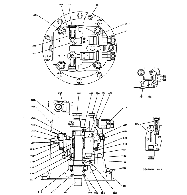 Мотор YN15V00002F4 качания экскаватора SK200 SK210 SK230-6 для KOBELCO