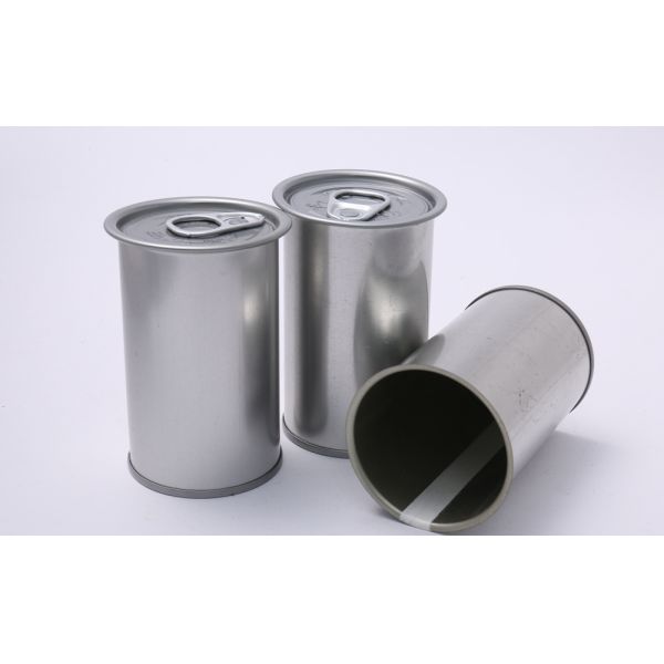 Silver 80g Tin Can Food Packaging Customized Tinplate Food Packaging