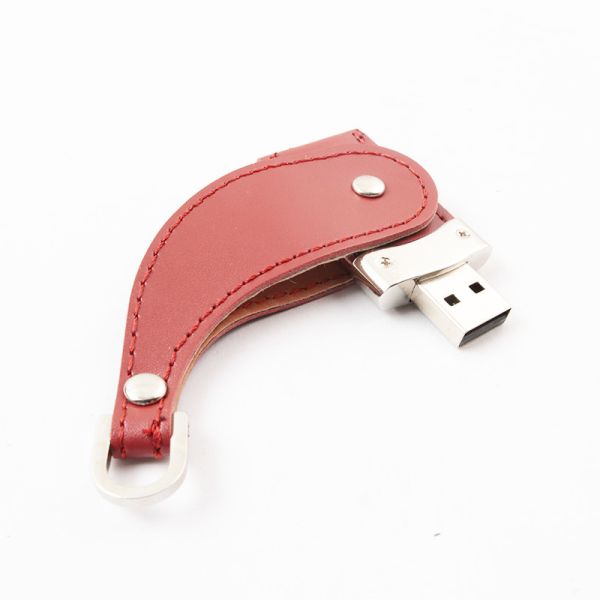 Кожаный Usb ключа металла крышки вставляет 2,0 портативных 64GB 128GB 30MB/S