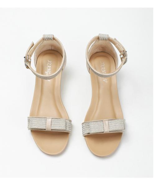 BS169 Fashion Sandals Women'S European And American Rhinestone Cross Strap Back Zipper Wedge Heel Mid-Heel Women'S Shoes