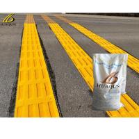 Peinture thermoplastique jaune-blanc convexe pour le marquage routier