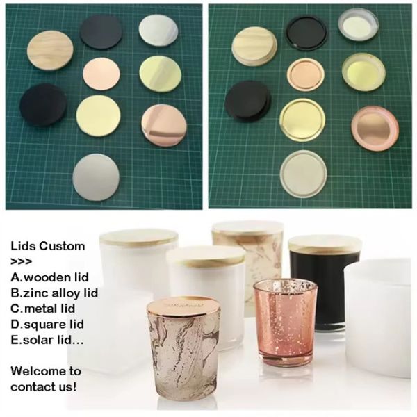 4oz 8oz 10oz 14oz 20oz Simple Black And White Transparent Glass Containers