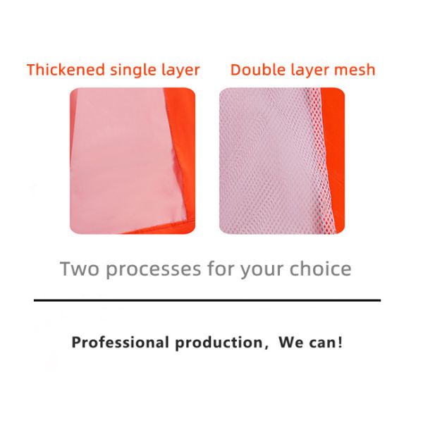 Polyester Taffeta Reflective Safety Clothing Waterproof Coating High Visibility Coat