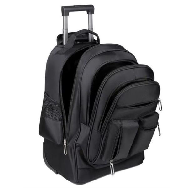 Trolley Luggage Wheeled Backpack Rolling Travel Student Laptop Backpack With 2 Wheels
