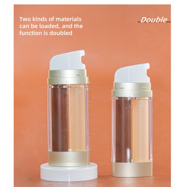 Innovative Double Tube Airless Bottle 15ml*2