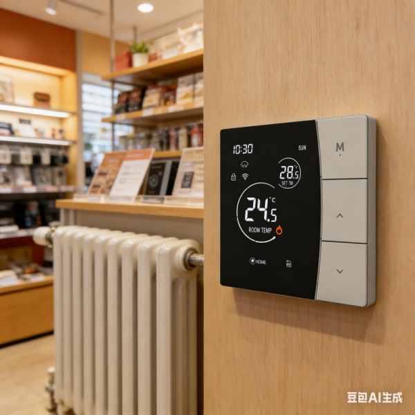 Smart Thermostat with 3A Water Thermostat Anti-flammable PC Material and 2.4GHz WiFi Connectivity for Precise Temperature Control