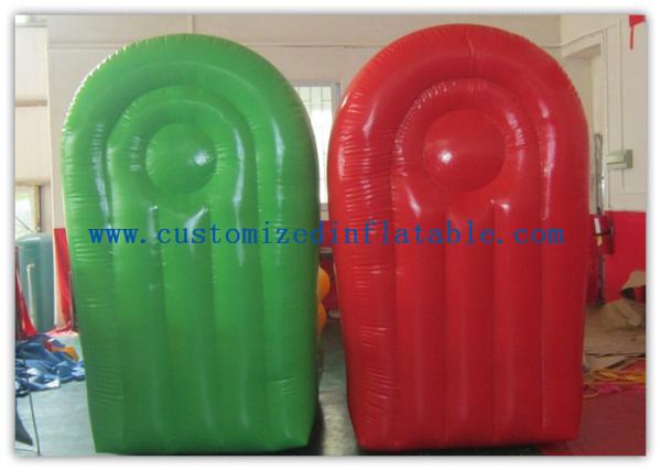 PVC Tarpaulin Seat Air Inflatable Sofa Couch Chair / Blow Up Advertising Signs