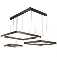 Salle de séjour Lampe carré simple Lustre carré Lustre nordique Minimaliste Salle à manger