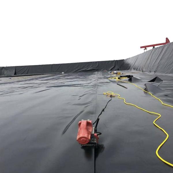 HDPE Black Fish Farm Pond Liner Plastic Geomembrane for Fish Pond Industrial Design Style