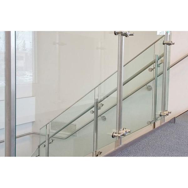 Modern Stainless Steel Frameless Glass Balustrade Railings For Indoor And Outdoor