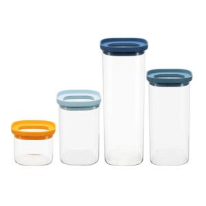 Bouteille en verre borosilicate avec couvercle trempé