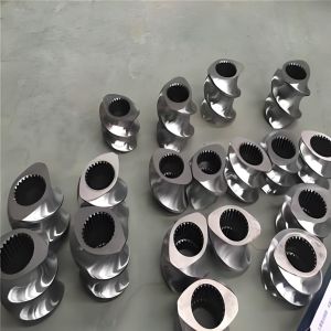 Tungsten Carbide Sprayed Screw Segments for WPC Compounding