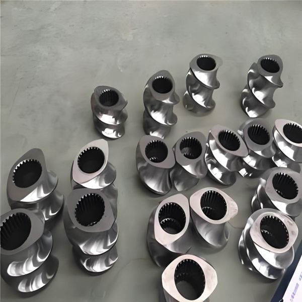 Tungsten Carbide Sprayed Screw Segments for WPC Compounding