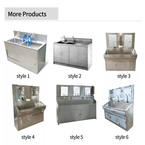 Умывальник больницы нержавеющей стали медицинский с датчиком, управляемым ногой