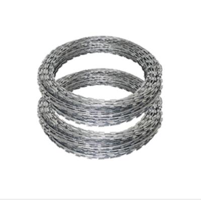 Anti Intrusion Concertina Razor Barbed Wire For Fence Waterproof