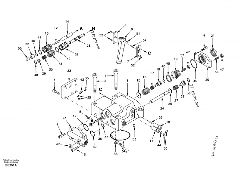 Hydraulic Excavator Parts EC480D Luigong 925 Deere E260 K5V200DTH Hydraulic Pump Swing Gearbox