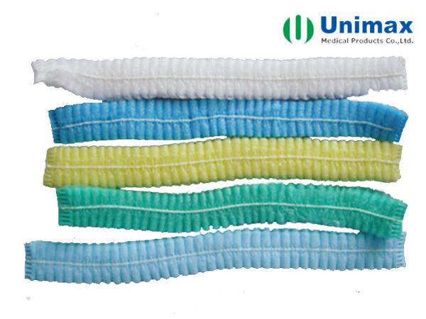 30gsm 18 Disposable Non Woven Bouffant Cap Class I Level
