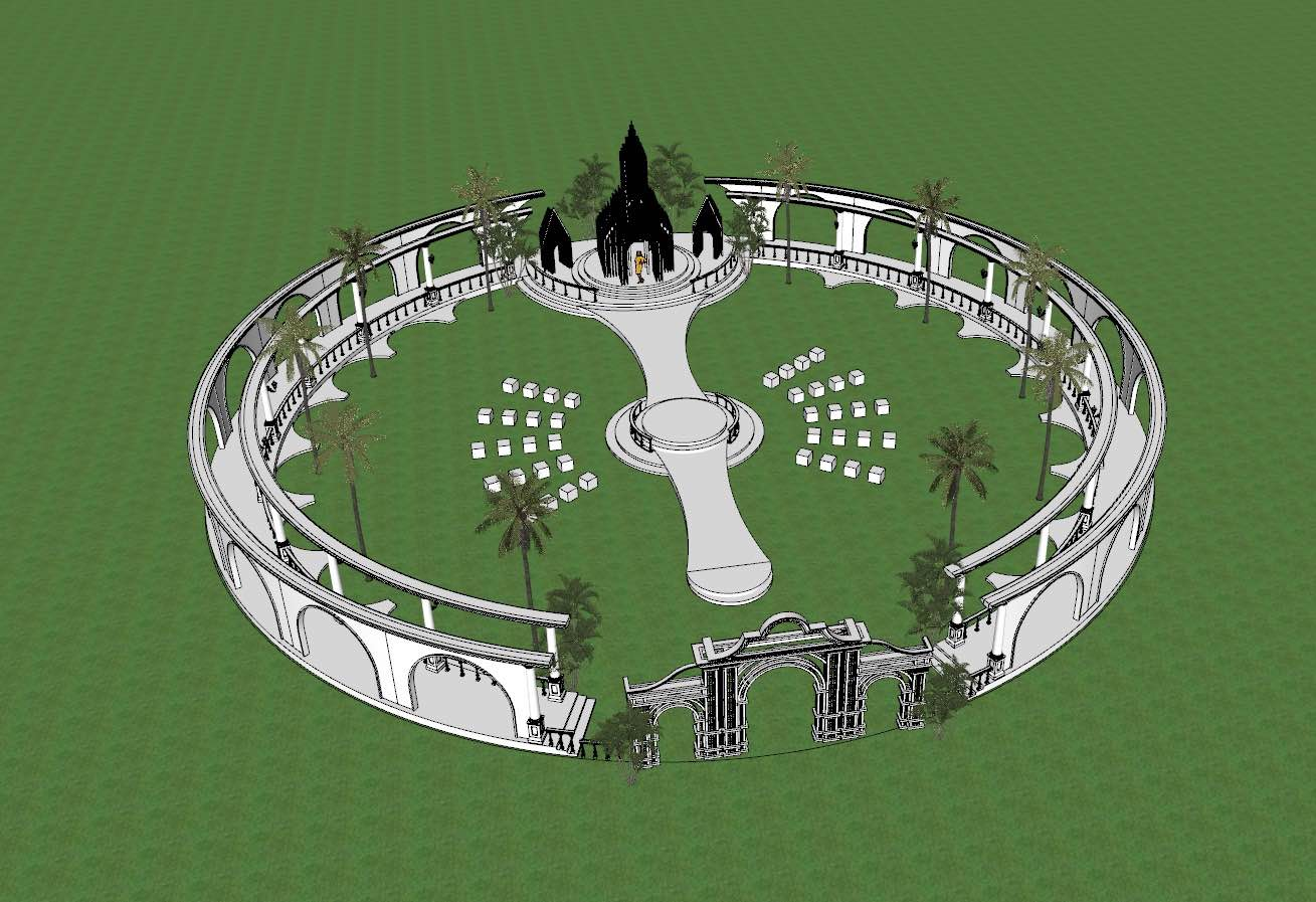 Solar Aligned Ceremony Altar Permanent Wedding Structure With Seasonal Light