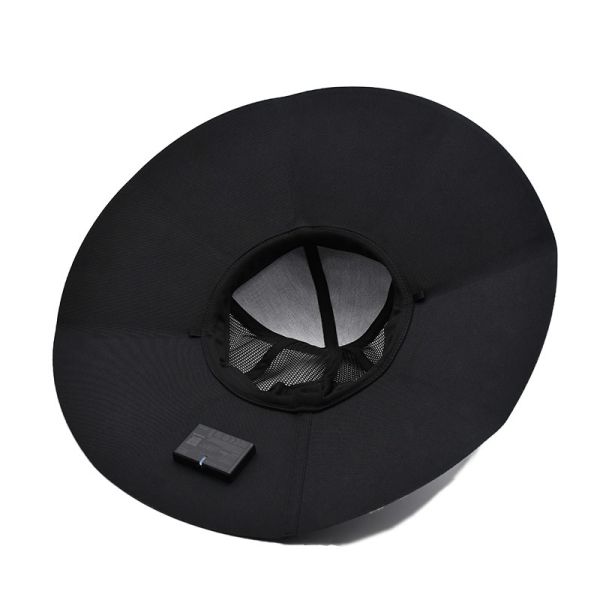 Nueva gorra solar para exteriores, personalizada, resistente a los rayos UV, portátil, recargable, para acampar, viajar, pescar y montañismo, sombrero de sol tipo cubo