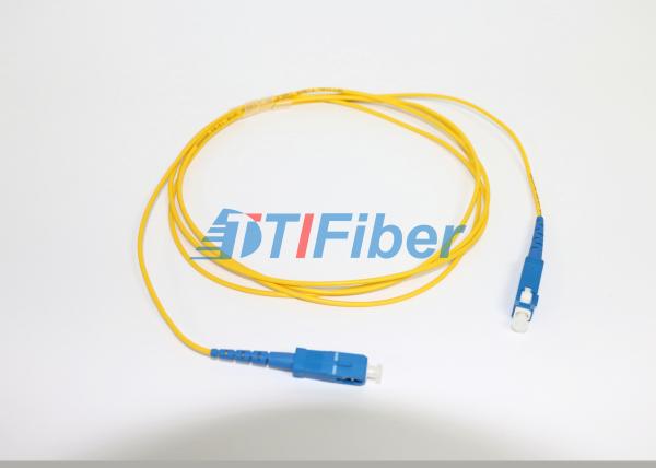 Simplex Fiber Optic Patch Cord with SC UPC , 3.0mm PVC Outer Jacket