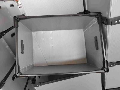 Stackable Plastic Reusable Boxes Handle PP Carton Customized