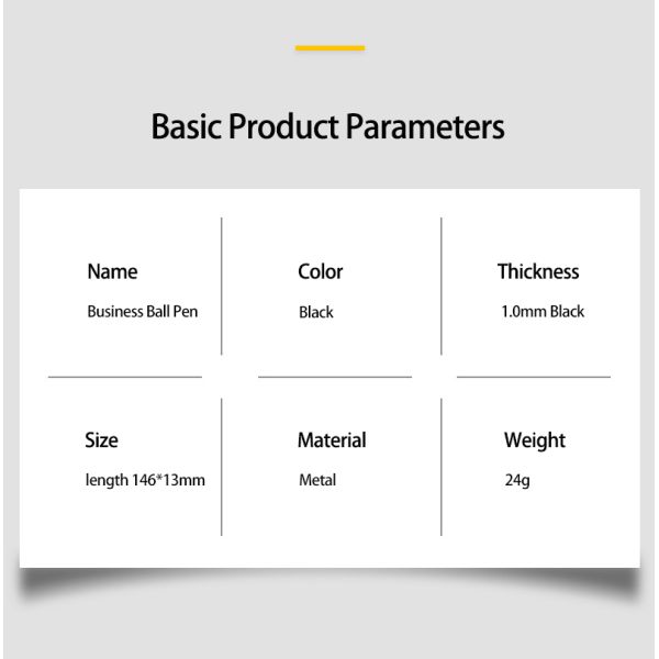 Twist Type Business Metal Ball Point Pen 1.0mm Textured Grey Pen Barrel Signature Pen