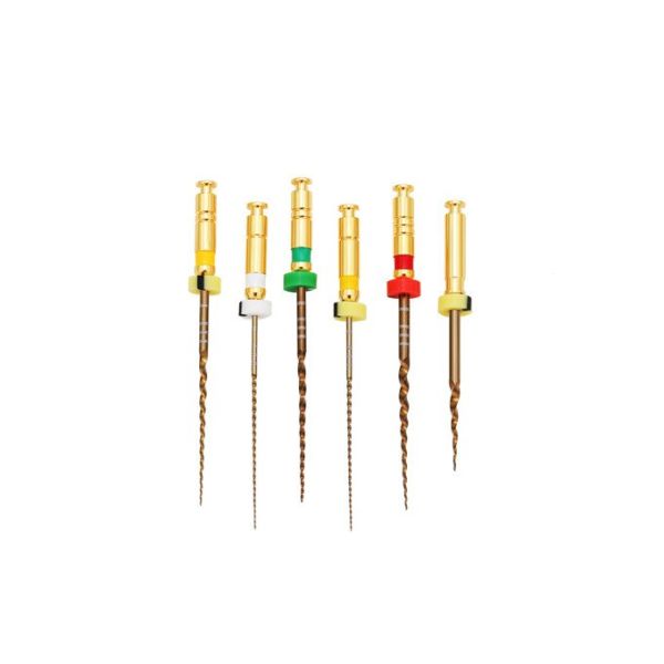 NITI 25mm 31mm Dental Rotary Files Endo Root Canal 6 Pcs / Package