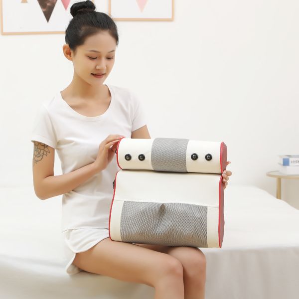Massage Equipment 2 In 1 Multifunctional Heating Kneading Cervical Spine Car Electric Shiatsu Neck Back Massage Pillow