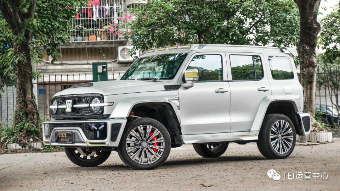 Front Big Brake Kit 6 Piston Caliper with 405x34mm rotor BBK auto brake system For Cybertank 300 21 Inch car rim