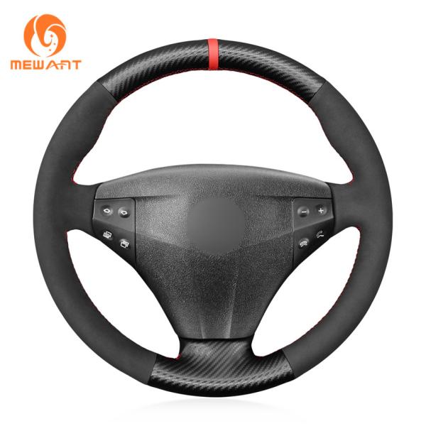 Custom Suede Steering Wheel Cover for Mercedes Benz C Class W203 2001-2004 by MEWANT