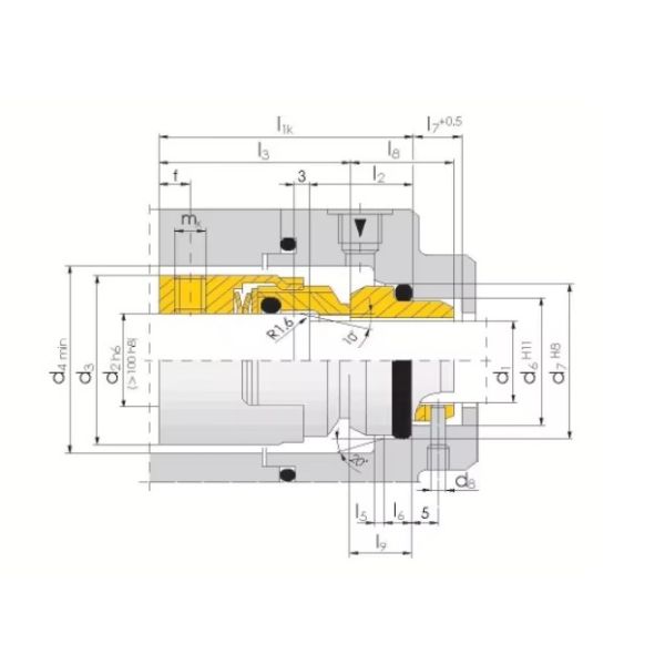 H7N Air Compressor Parts Mechanical Shaft Seal Wear Resistant