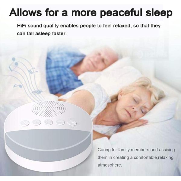 White Noise 20 Soothing Sounds 3.7V Touch Sensitive Night Light Lamp