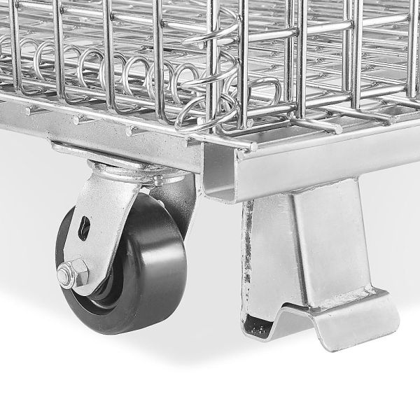 Клетка складного металла паллетов контейнеров ячеистой сети складная с емкостью 500KG