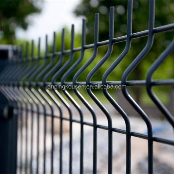 Rectangular 3D Metal Wire Fence Painel Casa Jardim Soldado Wire Mesh Fence para o seu jardim