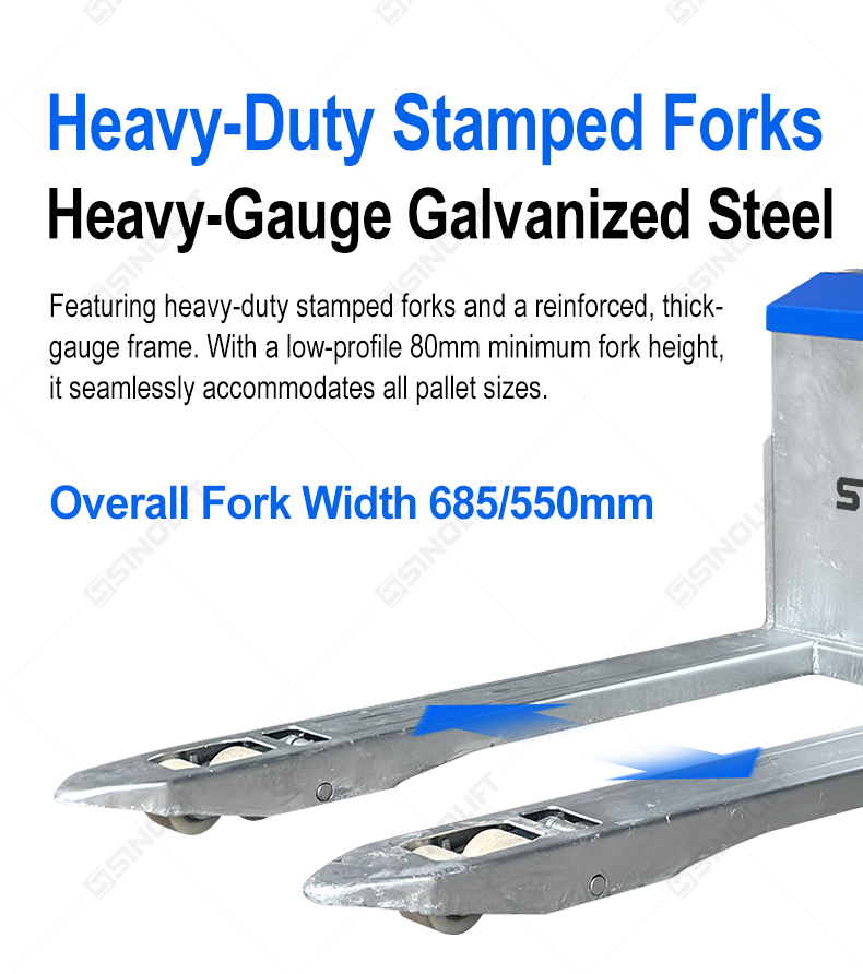 SINOLIFT EPT20RTS(G) Galvanized Electric Rough Terrain Pallet Truck