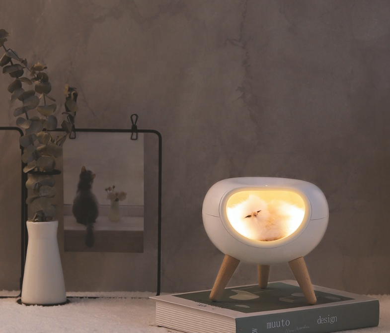 1200mAh Atmosphere Bedroom LED Night Light 145x138x136mm USB Charging