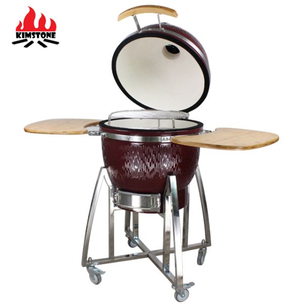 21 Inches KIMSTONE Outdoor Lifestyle Tandoori Kamado Ceramic Charcoal Grill