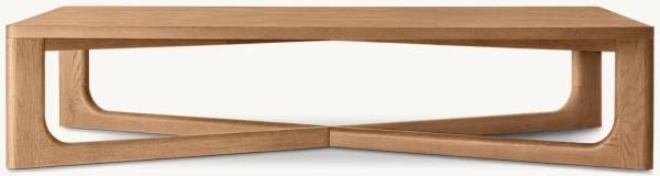 Living Room Modern Solid Wood Coffee Table Customized Lightweight 450mm