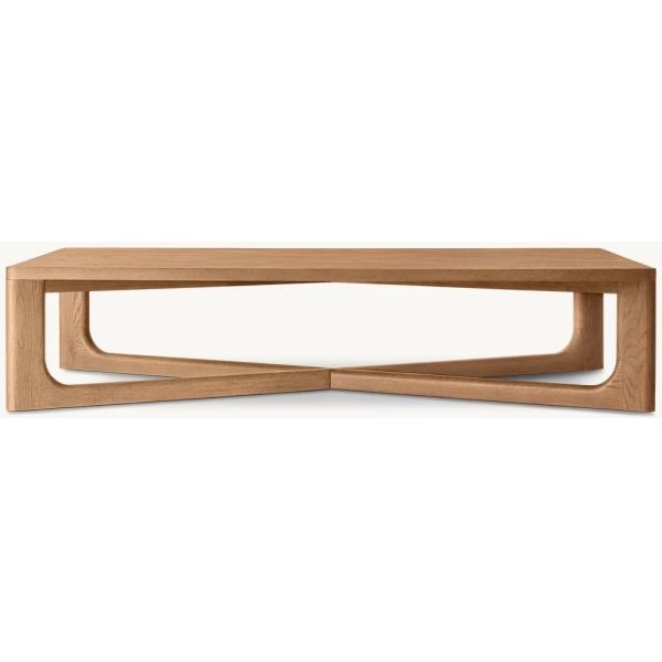 Living Room Modern Solid Wood Coffee Table Customized Lightweight 450mm