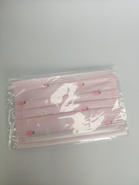 Wholesale 3 ply earloop kids cartoon face mask approved masques printed respirator disposable baby mask