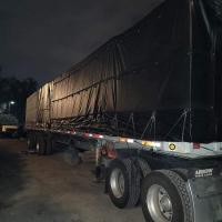 Lumber Tarp PVC Truck Tarps Load Cover Heavy Duty PVC Flatbed Tarp 16x27+4x8