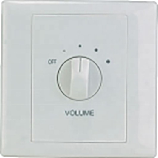 AT-305 White Color ABS Volume Controller 5W Wall Mount Volume Switch For Speakers