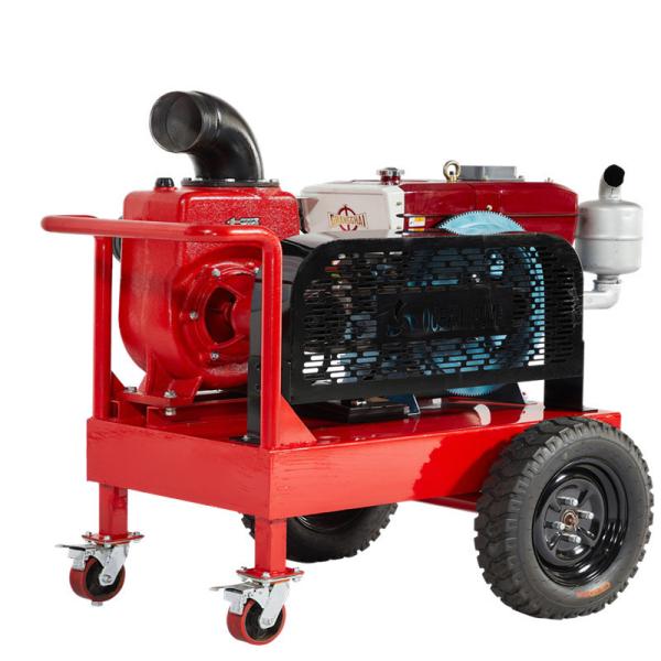 Diesel Water Pump Belt Wheel Drive Dry Priming pump Compact Structure Self Priming Pump For Home
