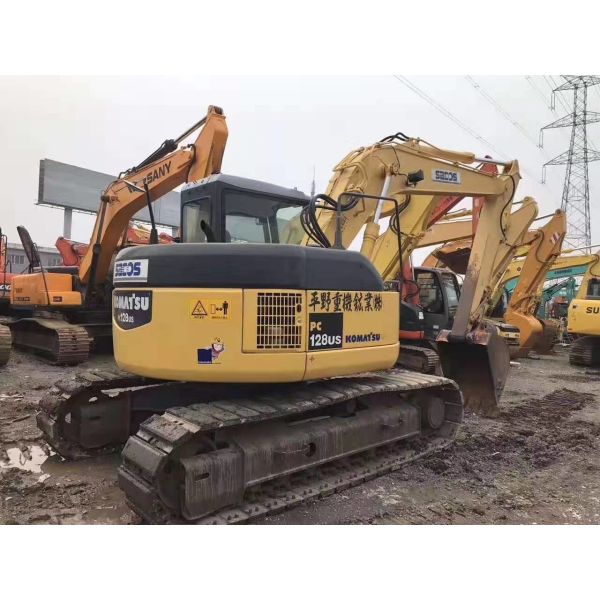 Small Turning Radius PC128US Used Komatsu Excavator
