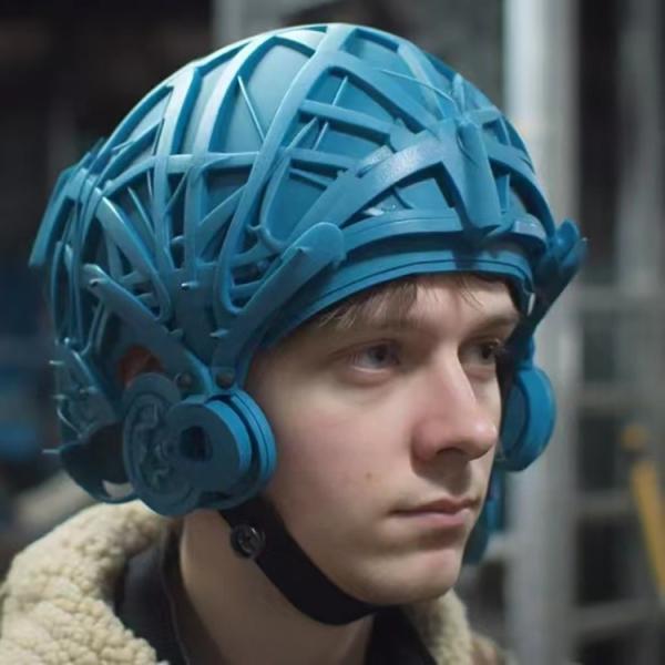Custom Resin Nylon Fused Deposition Modeling For Rapid Prototyping Helmet Model