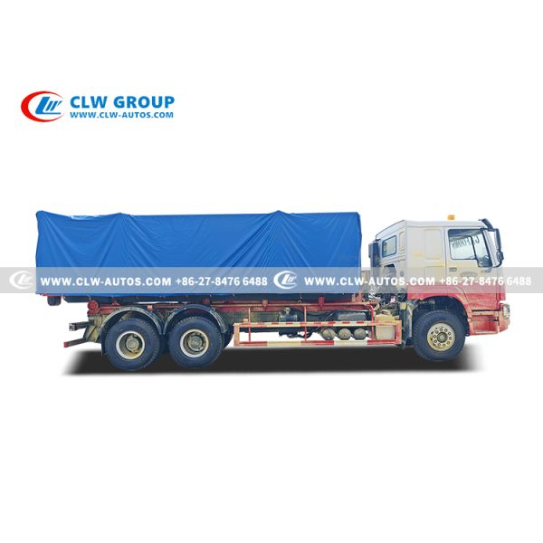 Sinotruk HOWO RHD 6x4 25-Ton Hook Lift Garbage Truck with Weichai 400HP Engine for Heavy-Duty Waste Collection