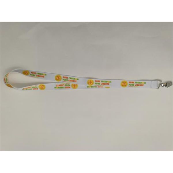 Black Color Promotional Dye Sublimation Lanyards With Fashion Logo , 2.0*90cm