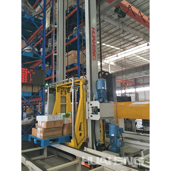 1200 X 1000MM Single Column Pallet Stacker Stacker Crane Warehouse